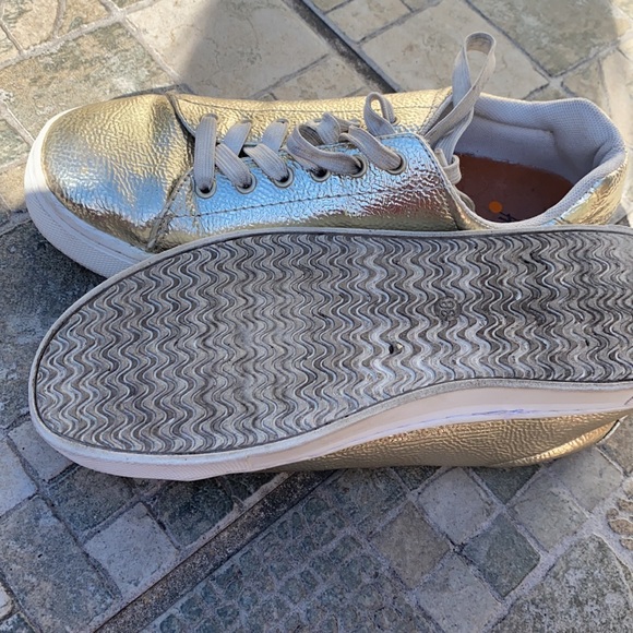 H&M Shoes Hm Gold Platform Sneakers Poshmark